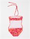 POPGirls 2-6 Sea Doll Shirred Onepiece Swimsuit by Roxy - BCK1