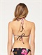 BLKSweet Vida Smocked Tiki Tri Bikini Top by Roxy - BCK1