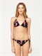 BLKSweet Vida Smocked Tiki Tri Bikini Top by Roxy - DTL2