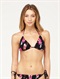 BLKSweet Vida Smocked Tiki Tri Bikini Top by Roxy - FRT1