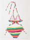 FUSGirls 2-6 Caliente Sun Tiki Tri Bikini Set by Roxy - BCK1