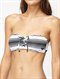 BLKIndian Beach Smocked Bandeau Bikini Top by Roxy - DTL1