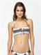 BLKIndian Beach Smocked Bandeau Bikini Top by Roxy - DTL2
