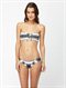 BLKIndian Beach Smocked Bandeau Bikini Top by Roxy - DTL3