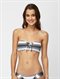BLKIndian Beach Smocked Bandeau Bikini Top by Roxy - FRT1