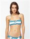 DELIndian Beach Smocked Bandeau Bikini Top by Roxy - DTL2