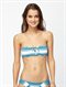 DELIndian Beach Smocked Bandeau Bikini Top by Roxy - FRT1