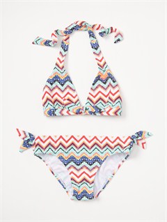 CBWGirls 7-&nbsp;4 Blooming Bliss Tiki Triangle One Piece Swimsuit by Roxy - FRT1
