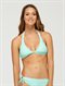 CBWSurf Essentials 70s Halter Bikini Top by Roxy - FRT1