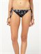 BLKParadise Dream Smocked Brazilian String Bikini Bottom by Roxy - FRT1