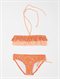 BOGGirls 7-&nbsp;4 Sand Blossom Drawstring Ruffle Bikini Set by Roxy - FRT1