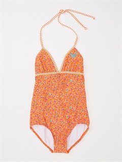 BOGGirls 7-&nbsp;4 Blooming Bliss Tiki Triangle One Piece Swimsuit by Roxy - FRT1