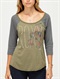 WIDLine Up Baseball Tee by Roxy - DTL1