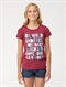 MRLGirls 7-&nbsp;4 Waffle Sandwich Harmony Tee by Roxy - FRT1